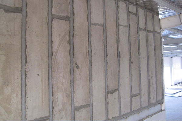 办公楼轻质隔墙板施工现场